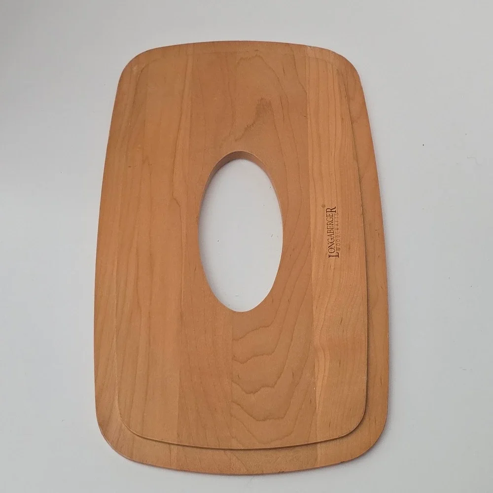 Longaberger 2002 Long Tissue Basket & Lid
